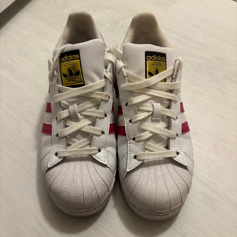 Dark Pink SuperStar Adidas Sneakers - Picture 3 of 6